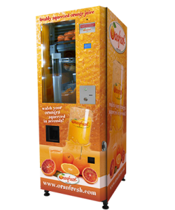 distributori automatici per aziende di spremuta d'arancia