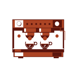 Icona macchine da caffè per ristoranti